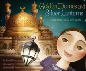 Book cover with an illustrated girl with straight black hair holding a lantern