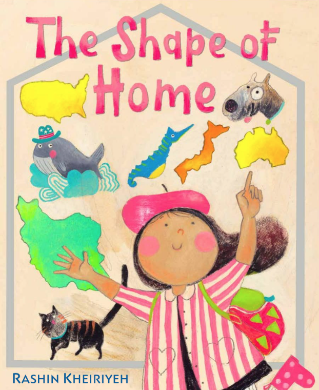 screen shot of the cover of the picture book "The Shape of Home"